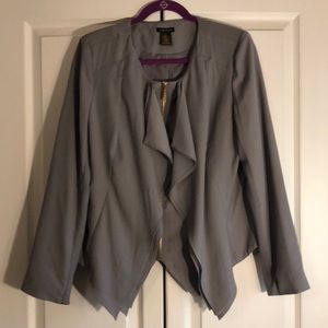 IMAN Global Chic Luxurious Cascading Blazer Large